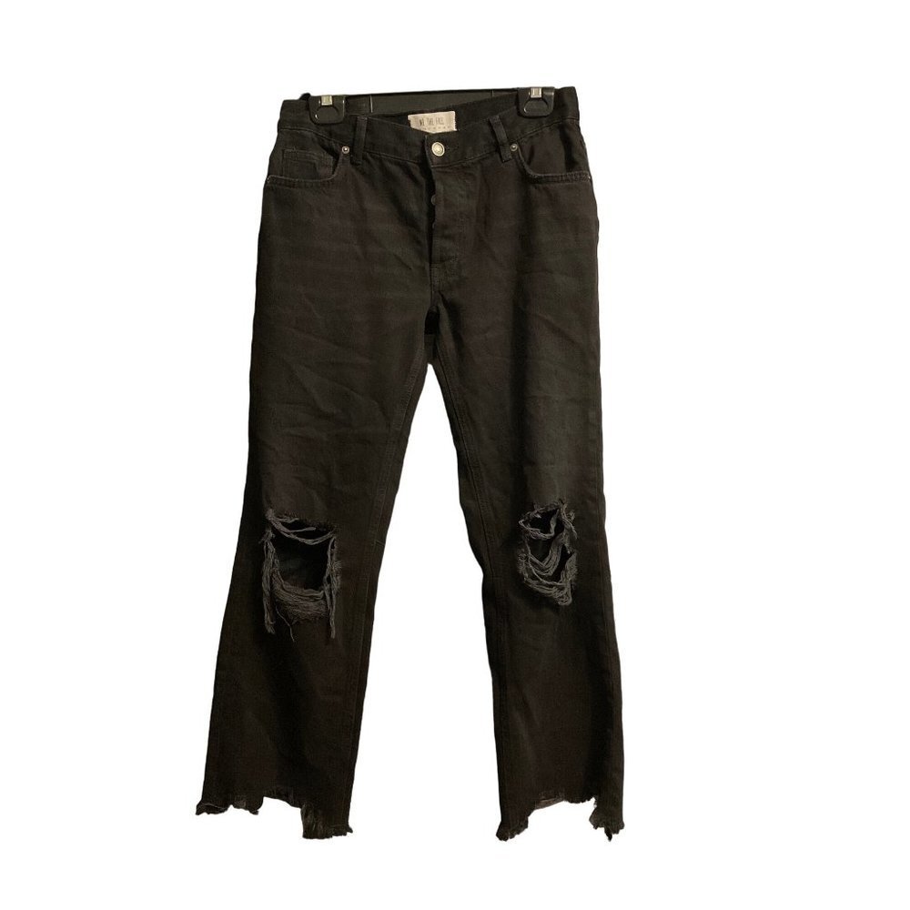 WE THE FREE Jeans Busted Knee Shark Bite Hem sz. 24 - Picture 2 of 7